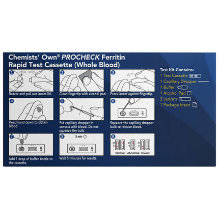 Chemists' Own Procheck Ferritin Rapid Test