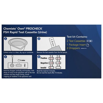 Chemists' Own Procheck FSH Rapid Test x2