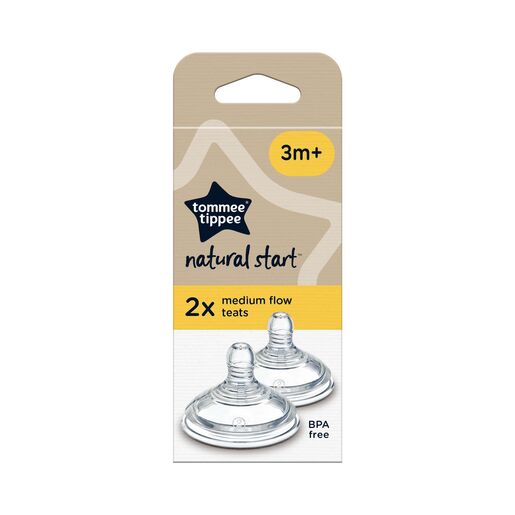 Tommee Tippee Start Medium Flow Teats 2PK