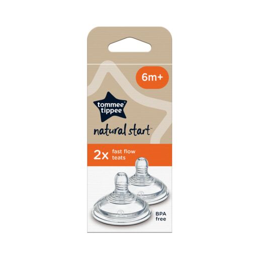 Tommee Tippee Natural Start Fast Flow Teats 2PK