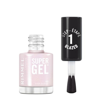 Rimmel London Super Gel Nail Polish 105 PINK GLAZED