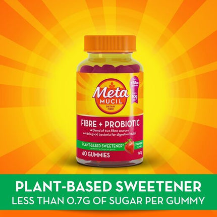 Metamucil Fibre + Probiotic Gummies 90