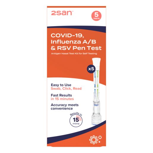 2San COVID-19/Influenza/RSV Pen Test (5 pack)