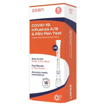 2San COVID-19/Influenza/RSV Pen Test (5 pack)