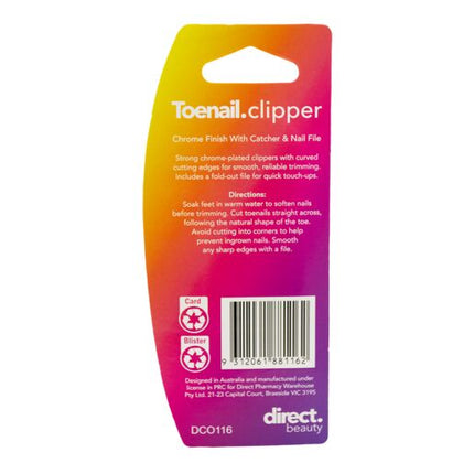 Direct Beauty Toenail Clippers With Catcher & File