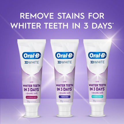 Oral B 3DWhite Luxe Glamorous White Toothpaste 95 g