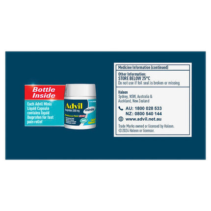 Advil Minis Liquid Capsules 90 Capsules