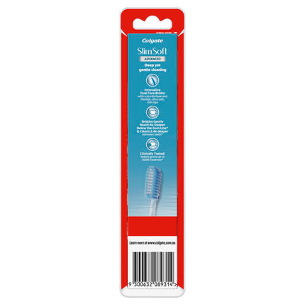Colgate Slim Soft Advance Toothbrush Ultra Soft 2 Pack
