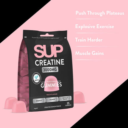 SUP Creatine Peach Flavour Gummies Peach 35s Gummies