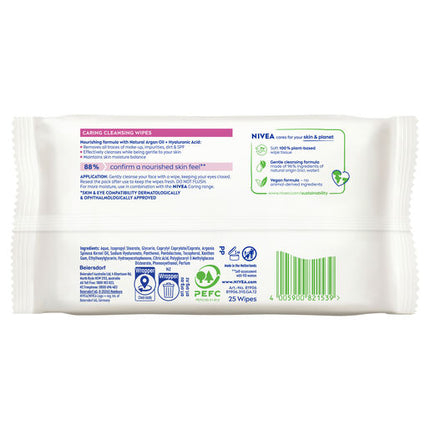 Nivea Daily Essentials Wipes Gentle 25 Pack