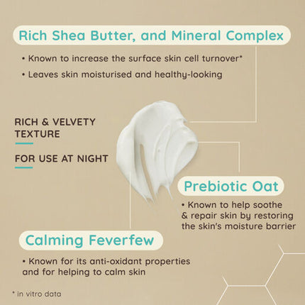 Aveeno Face Calm + Restore Sensitive Skin Re-hydrating Night Cream 50mL