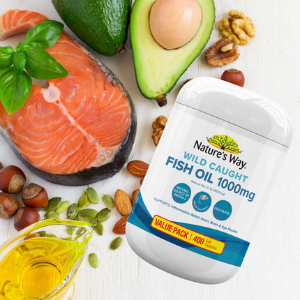 Nature's Way Wild Caught Fish Oil 1000mg 400 caps