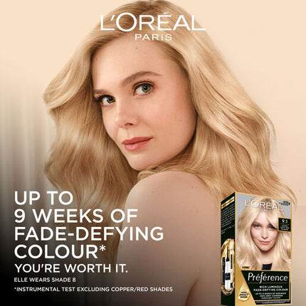 L'Oréal Paris Préférence Permanent Hair Colour - 9.1 Oslo (Light Ash Blonde)
