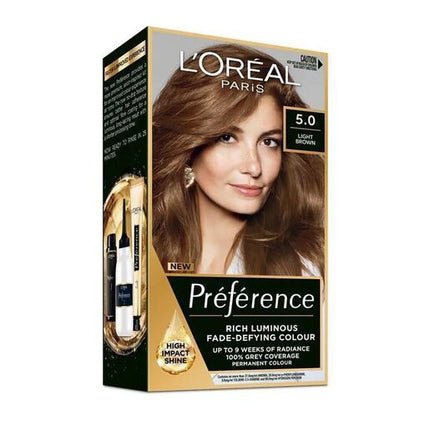 L'Oréal Paris Préférence Permanent Hair Colour - 5 Bruges (Light Brown)