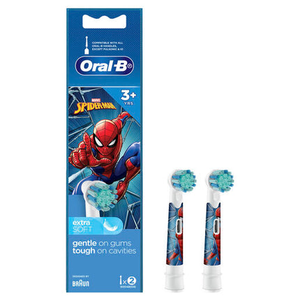 Oral-B Kids Spiderman 3+ Years Brush Head 2 Count