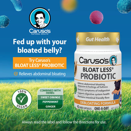 Caruso's Bloat Less Probiotic 42 Capsules