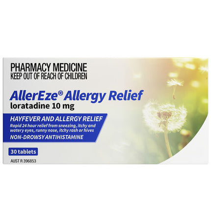 Allereze Allergy Relief 10mg Tab 30