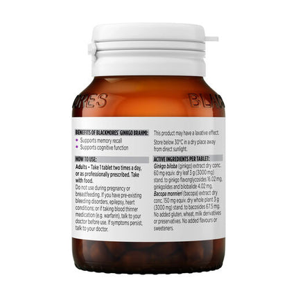 Blackmores Gingko + Brahmi 40 Tablets