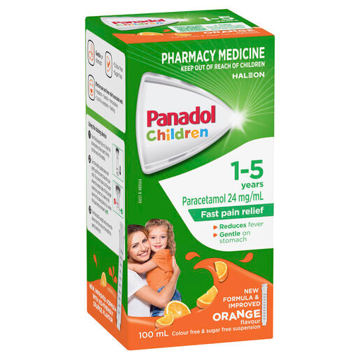 Panadol Children 1-5 Years Orange 100mL