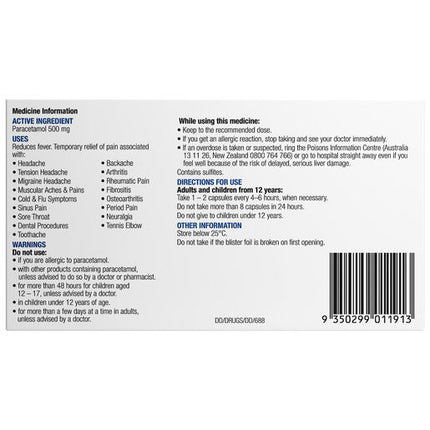 Chemists' Own Paracetamol Soft Gel Capsules 500mg 30