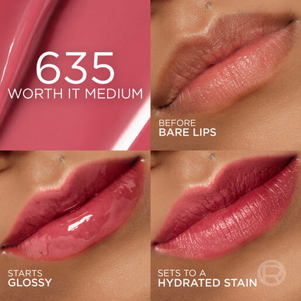 L'Oreal Hyaluron Tint Lip Stain Serum 635 Worth It Medium