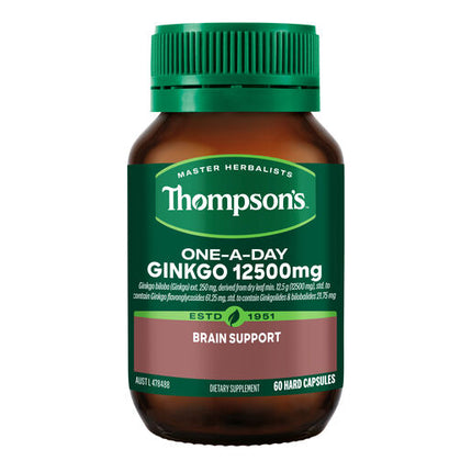 Thompson's Ginkgo 12500mg Capsules 60