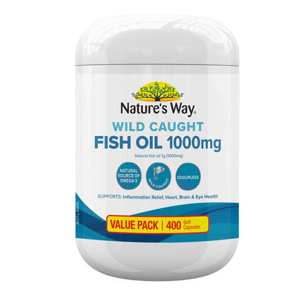Nature's Way Wild Caught Fish Oil 1000mg 400 caps