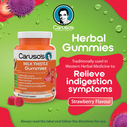 Caruso's Milk Thistle Gummies 60 Pastilles