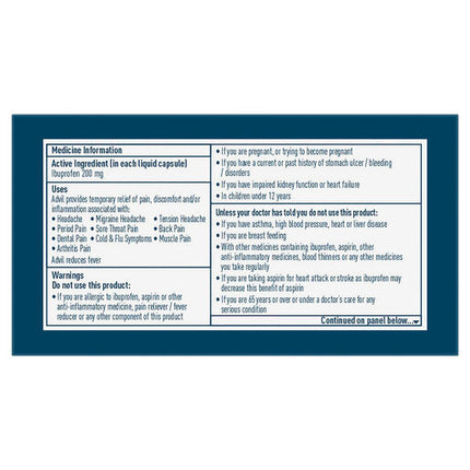 Advil Minis Liquid Capsules 90 Capsules