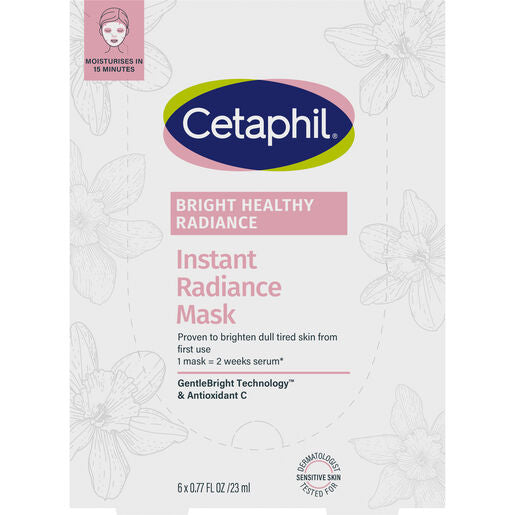 Cetaphil Bright Healthy Radiance Instant Radiance Sheet Mask 23mL x6