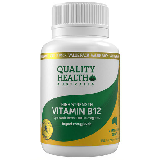 Quality Health High Strength Vitamin B12 1000mcg 180s
