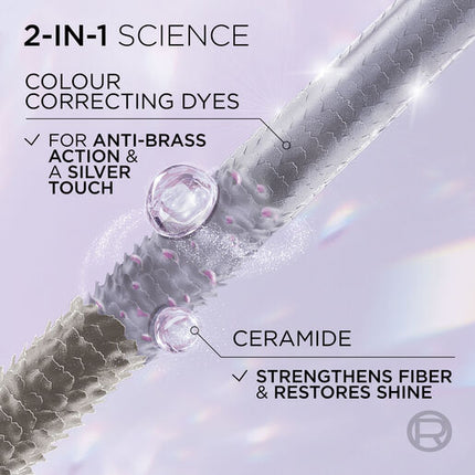 L'Oréal Paris Cool Silver Pure White Enhancing Silver Treatment for Natural Grey Hair