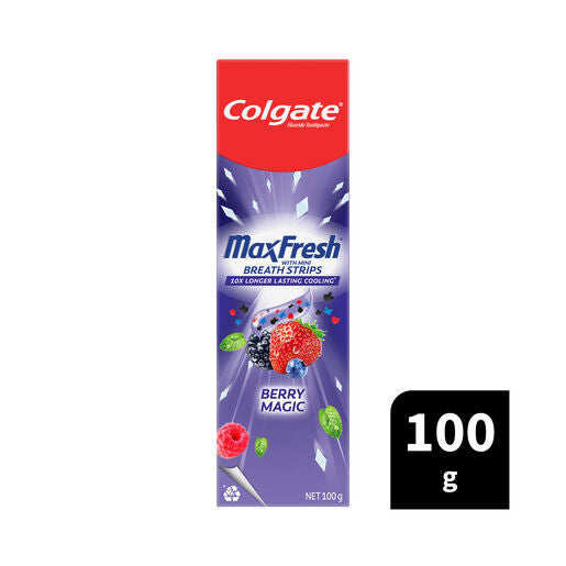 Colgate Toothpaste Max Fresh Berry Magic 100g