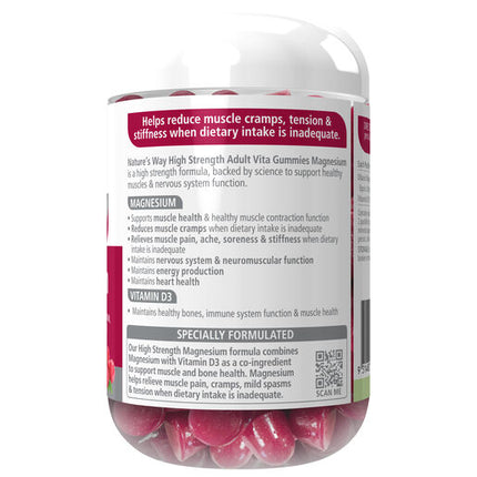 Nature's Way Extra Strength Magnesium Gummies 60 Pastilles