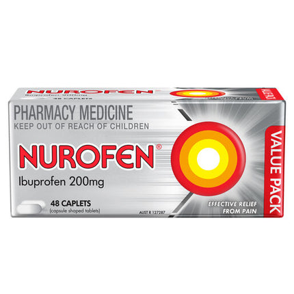 Nurofen 200mg Ibuprofen 48 Caplets
