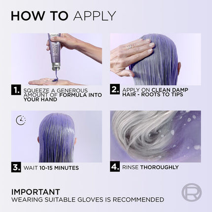 L'Oréal Paris Cool Silver Pure White Enhancing Silver Treatment for Natural Grey Hair