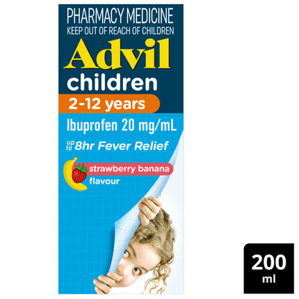 Advil Pain and Fever Relief Children's 2-12 Years 200mL