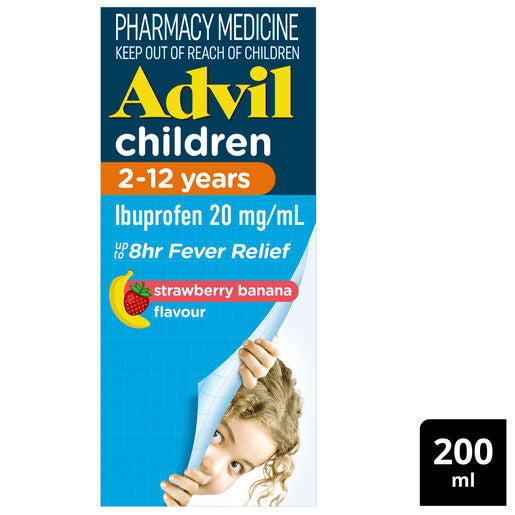 Advil Pain and Fever Relief Children's 2-12 Years 200mL