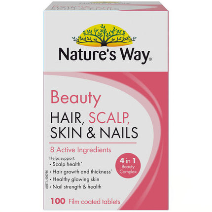 Nature's Way Beauty Hair Scalp Skin & Nails 100 Tablets