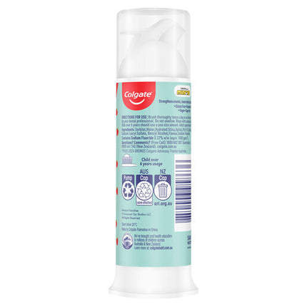 Colgate Kids Minions Strawberry Toothpaste Pump, 85g, For Children 6+ Years