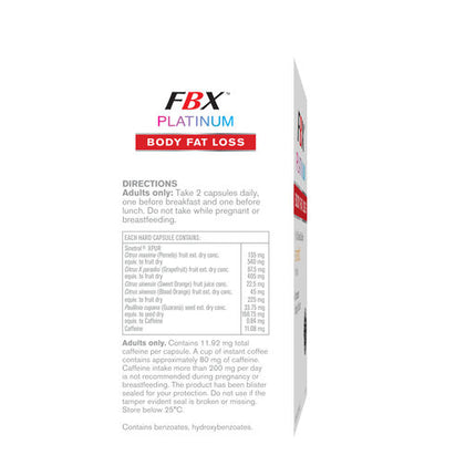 Naturopathica FBX Platinum Body Fat Loss 60 Capsules