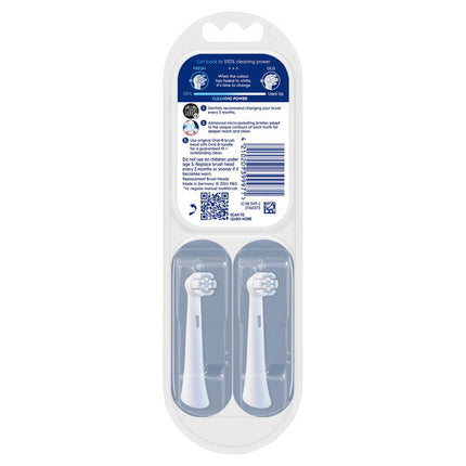 Oral-B iO Clean & Gum Protect Replacement Brush Heads White 2 Pack