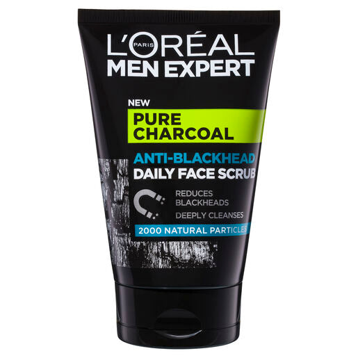 L'Oréal Paris Men Expert Pure Charcoal Anti-Blackhead Daily Face Scrub 100ml