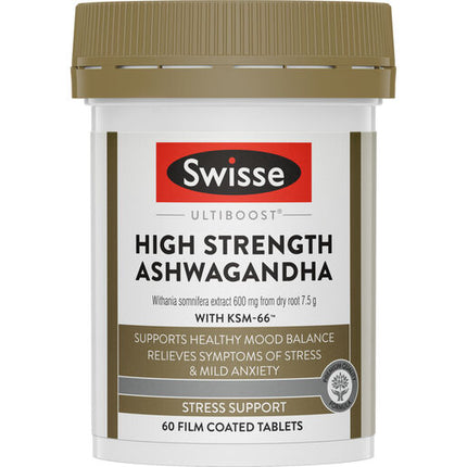 Swisse Ultiboost High Strength Ashwagandha 60  Tablets
