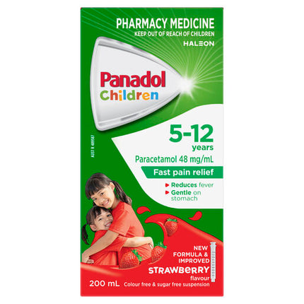 Panadol Children 5-12 Years Strawberry 200mL