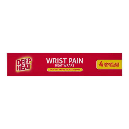 Deep Heat Wrist Pain Heat Patches 4 Pack