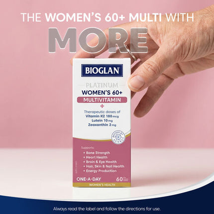 Bioglan Platinum Womens 60+ Multi 60 Tablets
