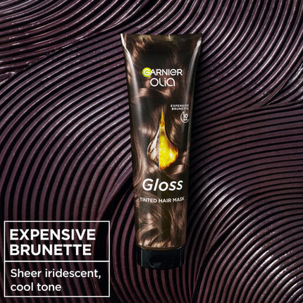 Garnier Olia Gloss Tinted Hair Mask Smoky Brown 150ml