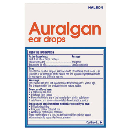 Auralgan Ear Drops 15ml