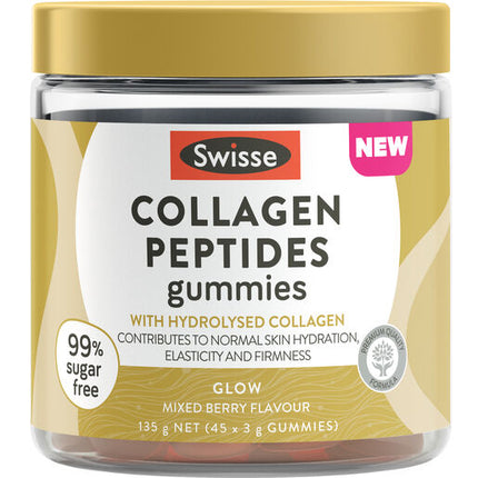 Swisse Collagen Peptide Gummies 45 Pack New Formula